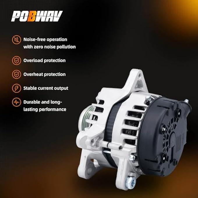 POBWAV 373002E721 Alternator Compatible with 2017 2018 2019 2020 Hyundai Elantra 2.0 &Kia Forte 2017-2023 Replace for 373002E821,11934,11934N,61001473 - Image 5