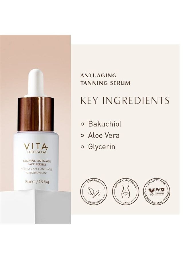 Vita Liberata Tanning Anti-Age Face Serum | 0.50 fl oz | NEW PACKAGING & FORMULA  - Image 3