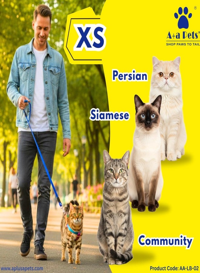 A+a Pets' Harness and Leash Set | Colourful Combo in Rainbow for Cats and Dogs (XS, Rainbow) (XS) - Image 5