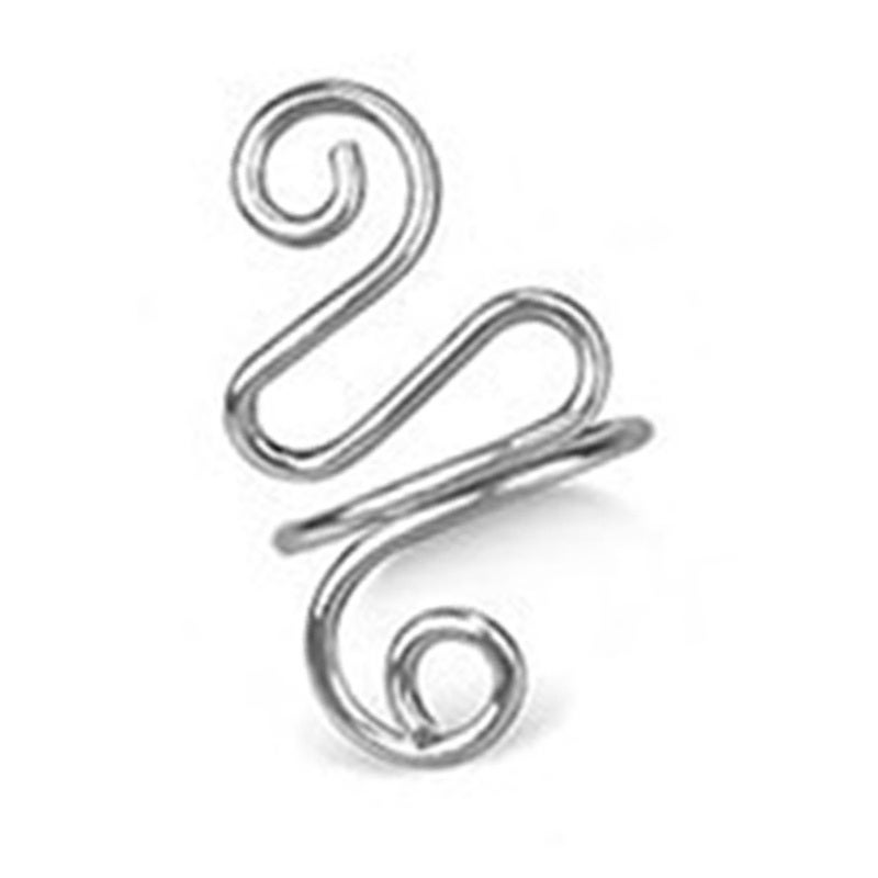 Crochet Tension Ring: Platinum Gold, Adjustable Zigzag Design - Bendable Alloy Material, Knitting Tension Ring for Beginner Crochet Lovers, DIY Handcraft - Image 3