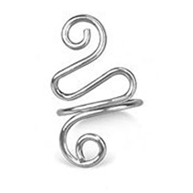Crochet Tension Ring: Platinum Gold, Adjustable Zigzag Design - Bendable Alloy Material, Knitting Tension Ring for Beginner Crochet Lovers, DIY Handcraft - Image 4