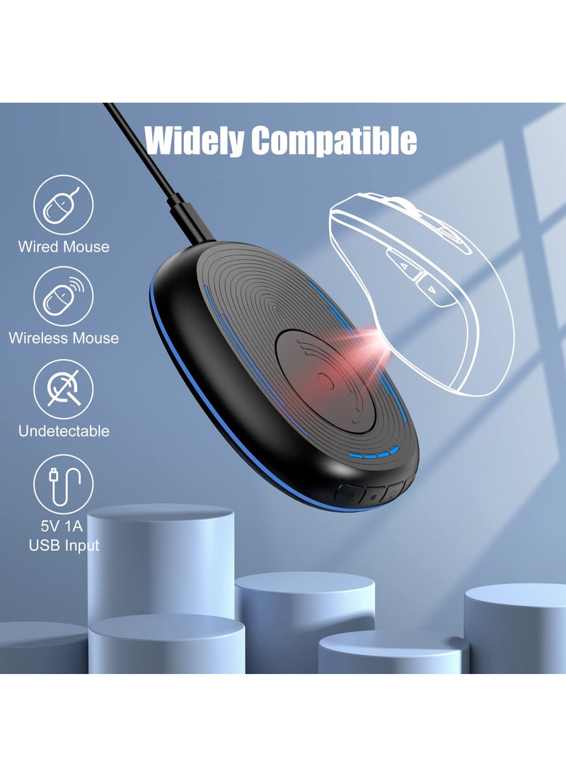 SYOSI - Mouse Mover Jiggler, Undetectable Mouse Mover Jiggler with Timer for Computer Laptop Awakening, ON/Off Switch, Breathing Light Mouse Wiggler, Simulate Mouse Automatic Random Movement, Keeps PC Active - Image 1
