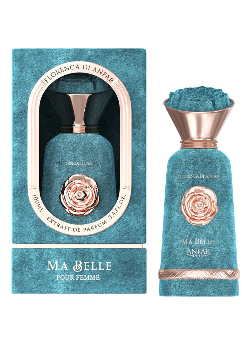 Anfar ANFAR 1950 MA BELLE Pour Femme Extrait de Parfum, White Amber, Peru Balm, Orange Blossom,FOR WOMEN,100ML  - Image 1