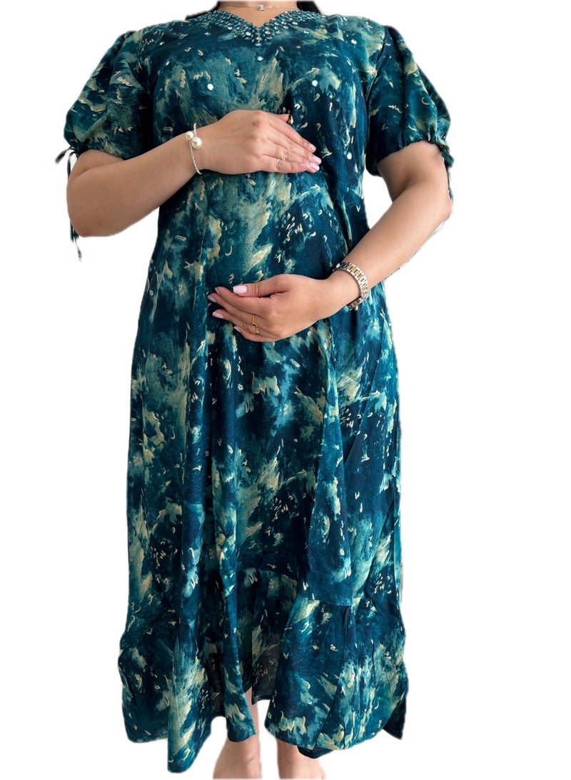 Zebees Rayon Maternity Dress  - Image 3