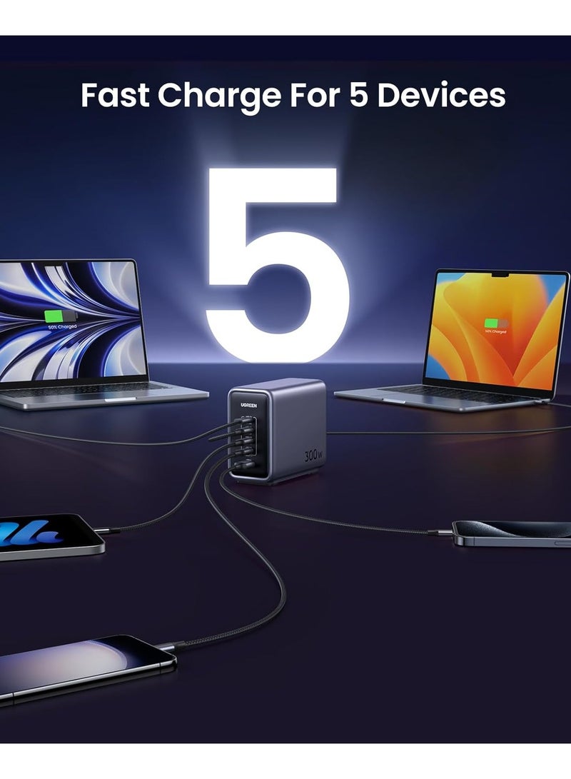 UGREEN Nexode 300W 5-Port PD GaN Fast Charger EU - Image 4