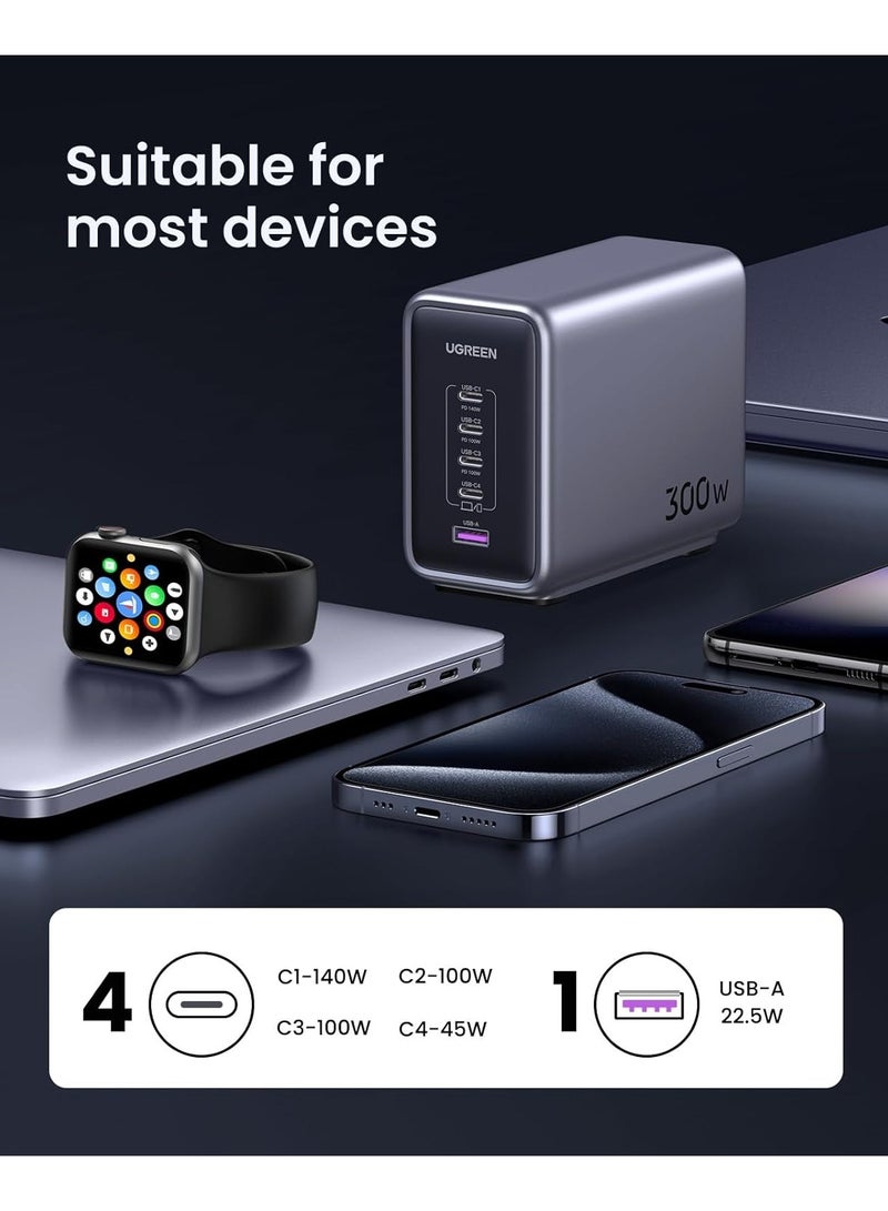 UGREEN Nexode 300W 5-Port PD GaN Fast Charger EU - Image 3