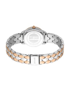 Just Cavalli ساعة معصم مصنوعة من الفولاذ المقاوم للصدأ بشكل دائري للنساء JC1L258M0275 - 28 مم  - Image 3