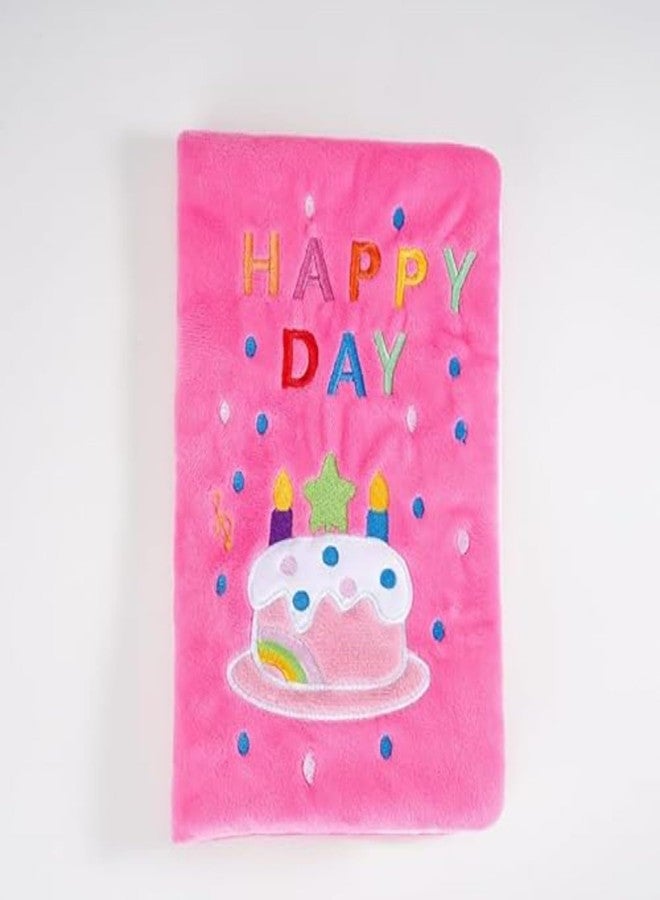 Layheld Dog Toy Snuffle Sound Book Series Menu Card Animal Tails Themes Slow Feeding Soft Interactive Pet Toy Dog Accessories Gift Choice for Christmas (Birthday Card) - Image 1