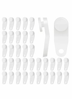 Curtain Track Gliders Window Traverse Rod Slides Curtain Rod Sliders White Plastic Snap-in Traversing Slides Window Door Shower Curtain Accessories (30 Pieces)