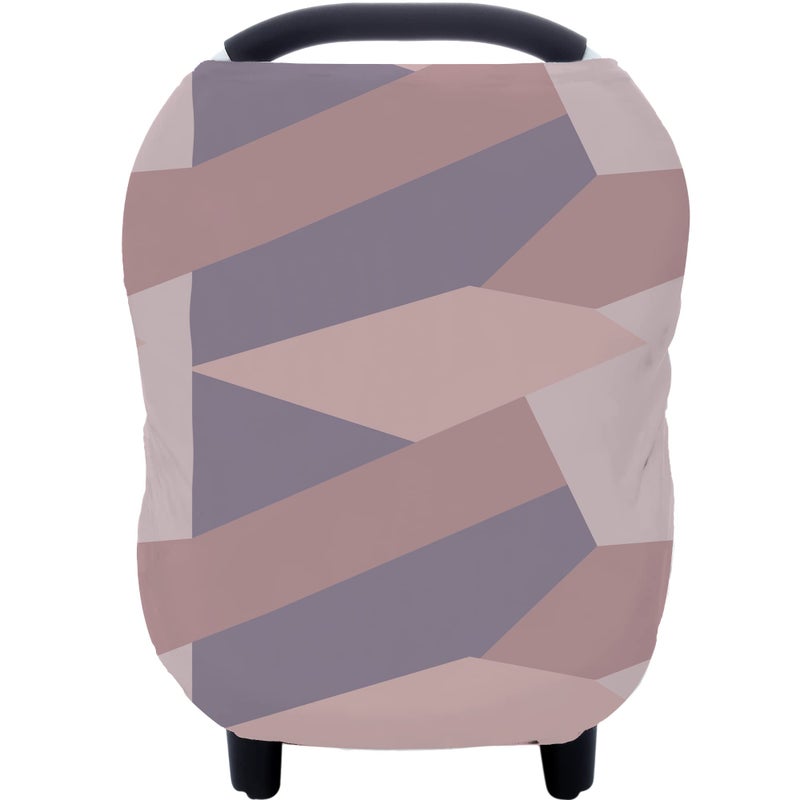 Hicoco Carseat Cover Boy and Girls - Multi-use Nursing Car Seat Canopy Cover for Breastfeeding, Infant Stroller Cover, High Chair Cover (Baby Pink) - Image 1