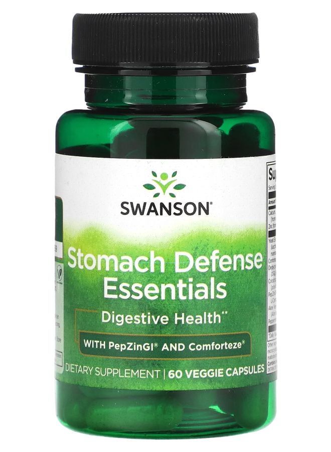 SWANSON Stomach Defense Essentials 60 Veggie Capsules
