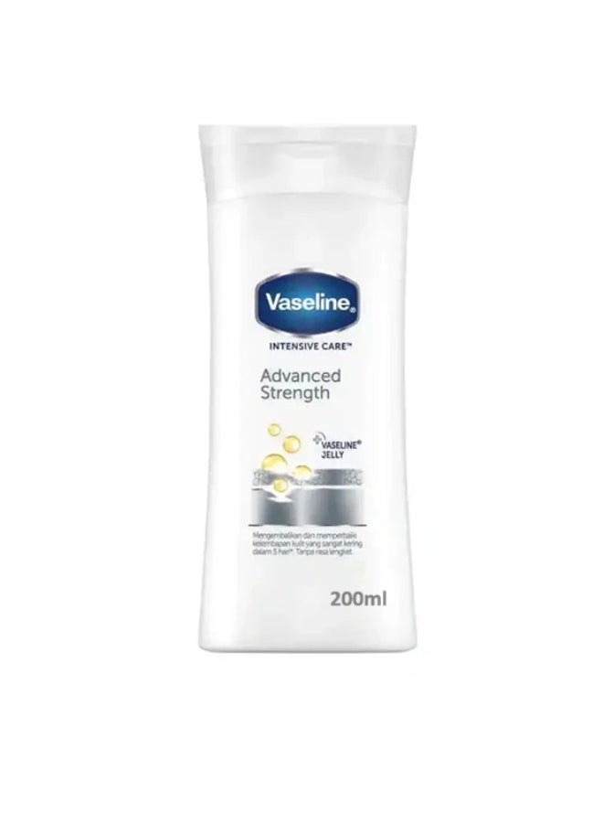 Vaseline Intensive Care Advanced Strength Lotion 200ml | New & Latest Formula | Deep Nourishment & Skin Repair | With Vaseline Jelly | Unisex Body Lotion - Image 1