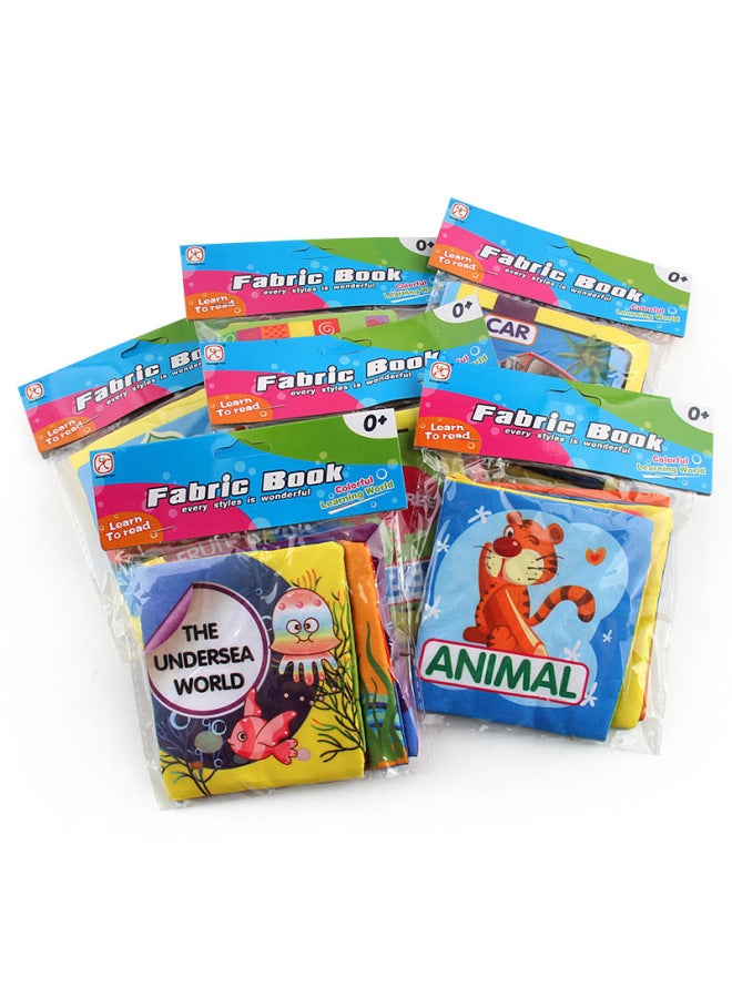 Baby Three-dimensional Early Education Cloth Book 0-6 Months Baby Cloth Book Tear Cloth Book English Six Can Be Selected - Image 4