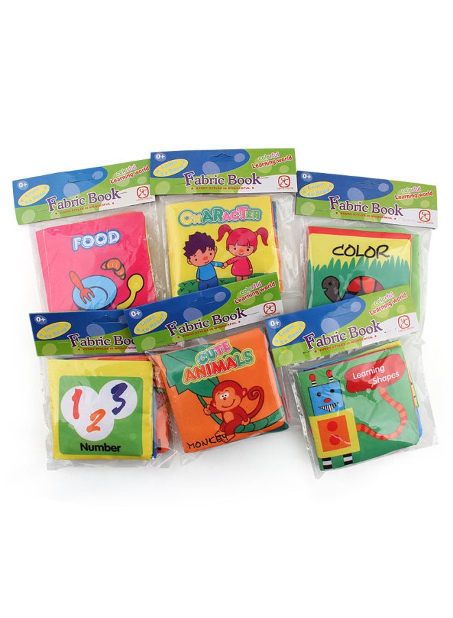 Baby Three-dimensional Early Education Cloth Book 0-6 Months Baby Cloth Book Tear Cloth Book English Six Can Be Selected - Image 5