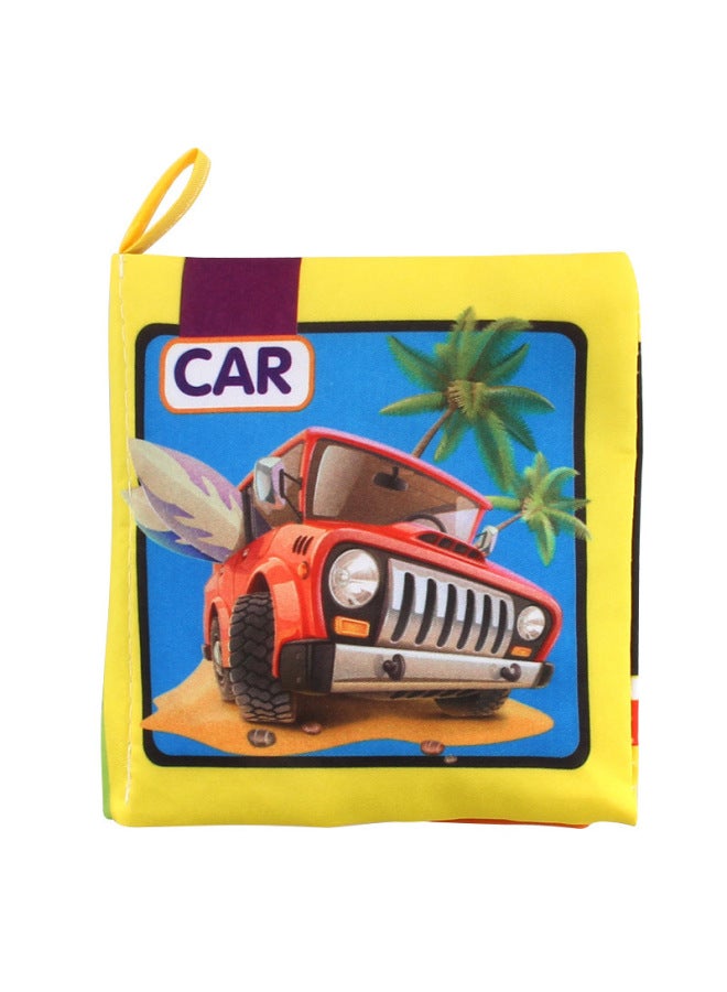 Baby Three-dimensional Early Education Cloth Book 0-6 Months Baby Cloth Book Tear Cloth Book English Six Can Be Selected - Image 1