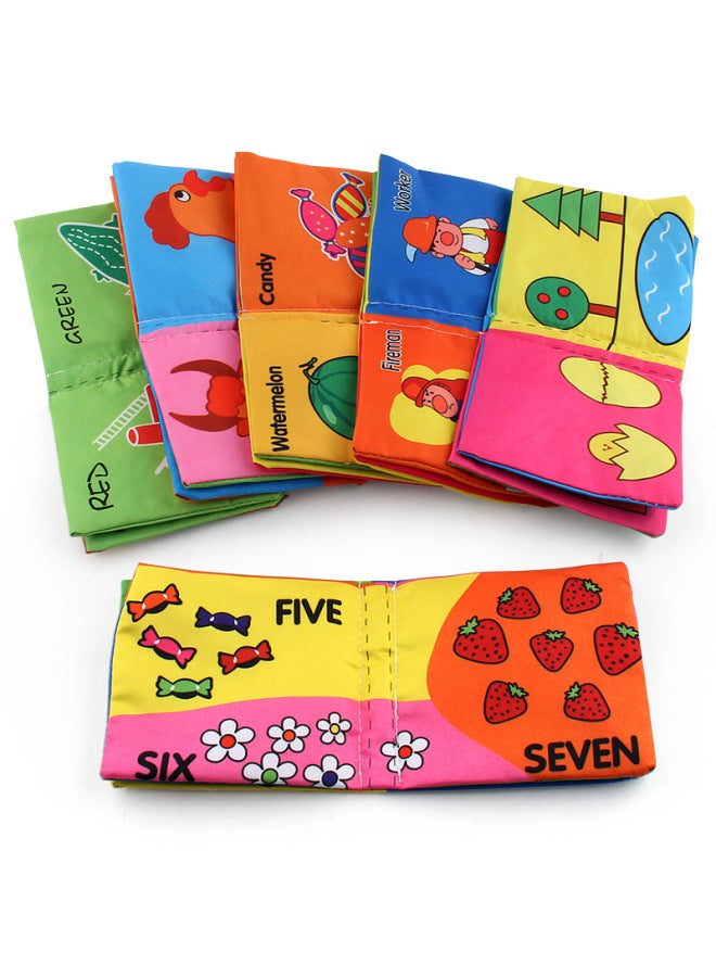Baby Three-dimensional Early Education Cloth Book 0-6 Months Baby Cloth Book Tear Cloth Book English Six Can Be Selected - Image 2