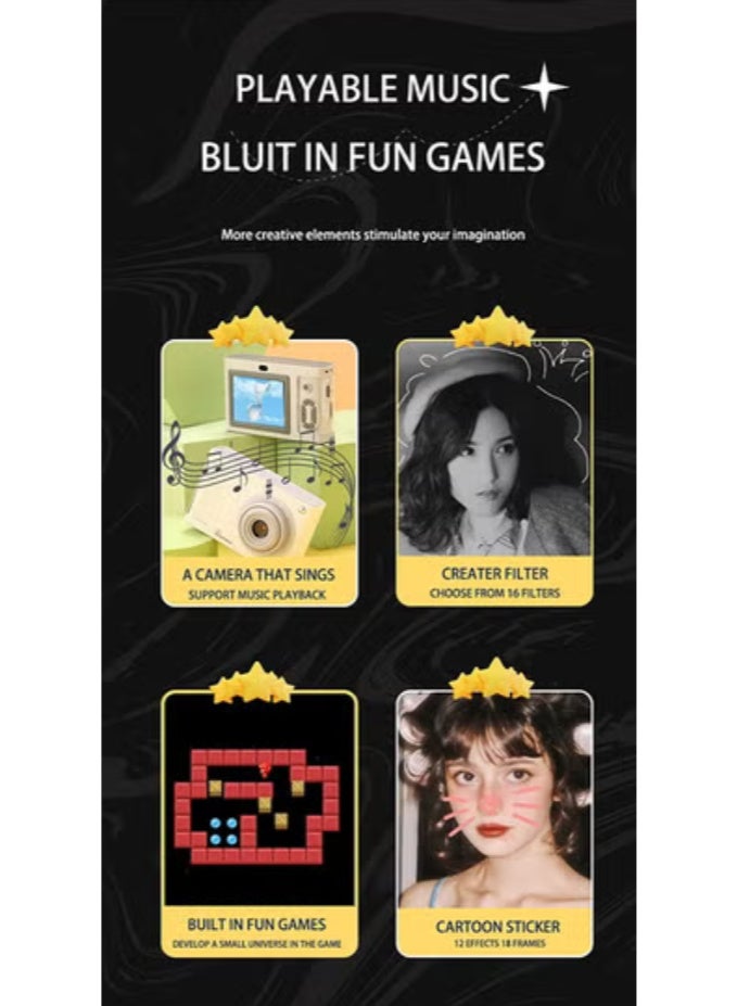 Generic 48MP Digital Camera – 16X Zoom, Anti-Shake, 1080P Video, 64GB Card & OTG, Smart Selfie & Beauty Filters - Image 3