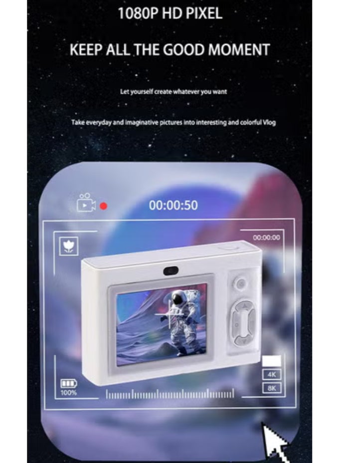 Generic 48MP Digital Camera – 16X Zoom, Anti-Shake, 1080P Video, 64GB Card & OTG, Smart Selfie & Beauty Filters - Image 2