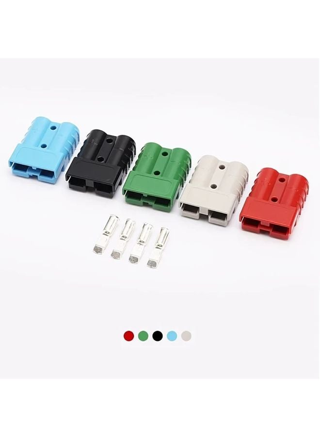 10pcs Gray Heavy Duty Copper Anderson Plug Connectors 50A 6AWG Quick Connect - Image 4