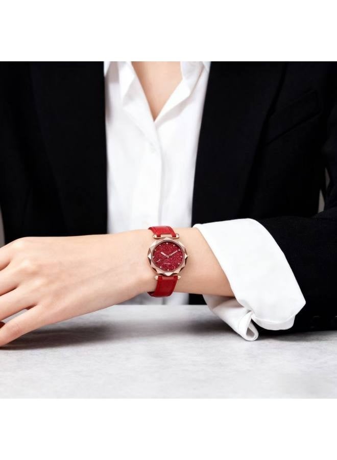 3 قطع ساعة نسائية أنيقة بتصميم سماء مرصعة بالنجوم، أنيقة وعادية، مناسبة للارتداء اليومي، وكذلك حفلات أعياد الميلاد، وحفلات الذكرى السنوية، وغيرها من المناسبات. - Image 5