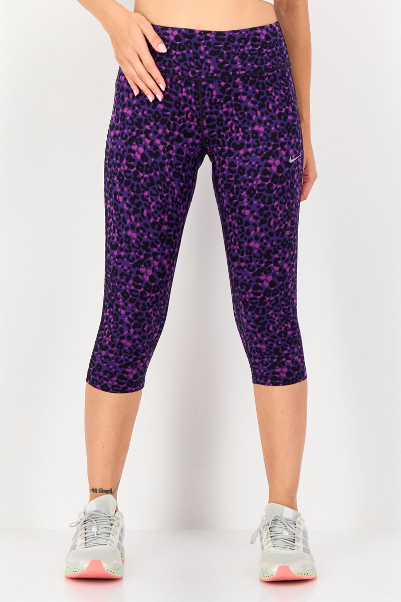 PUMA Women Dri-Fit Brand Logo Running Tight, Multicolor - Image 1