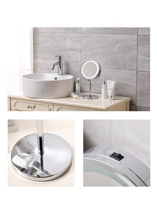 Makeup Mirror, Make-Up Mirror, Three-Level Adjustable LED Light-Adjustable Brightness, 1 to 10 Times Magnifying Touch Screen Cosmetic Mirror, Battery Model, Suitable for Bedrooms, Living Rooms and Bathrooms - Image 2