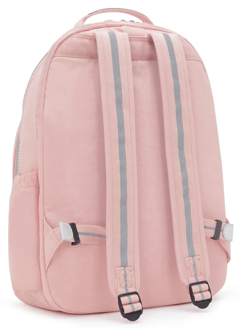 kipling Seoul Lap Large Backpack With Laptop Compartment - Bridal RoseI
