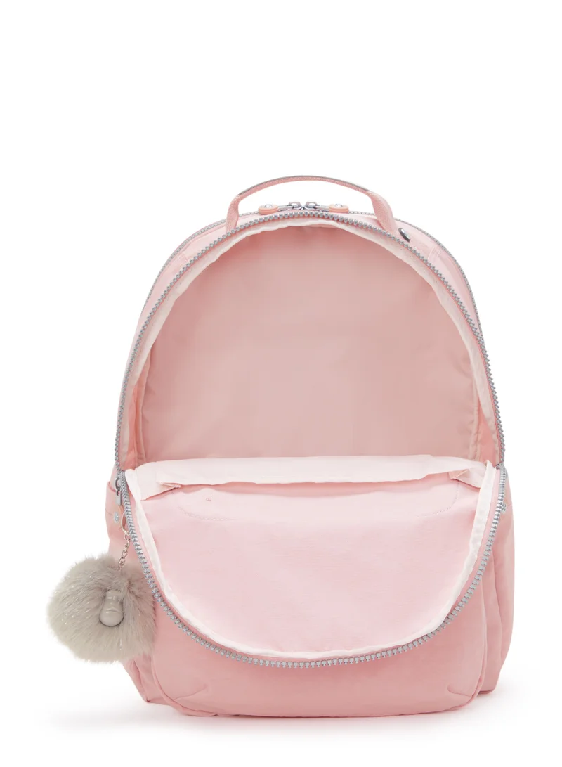 kipling Seoul Lap Large backpack With Laptop Compartment - Bridal RoseI