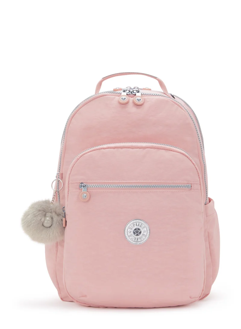 kipling Seoul Lap Large backpack With Laptop Compartment - Bridal RoseI