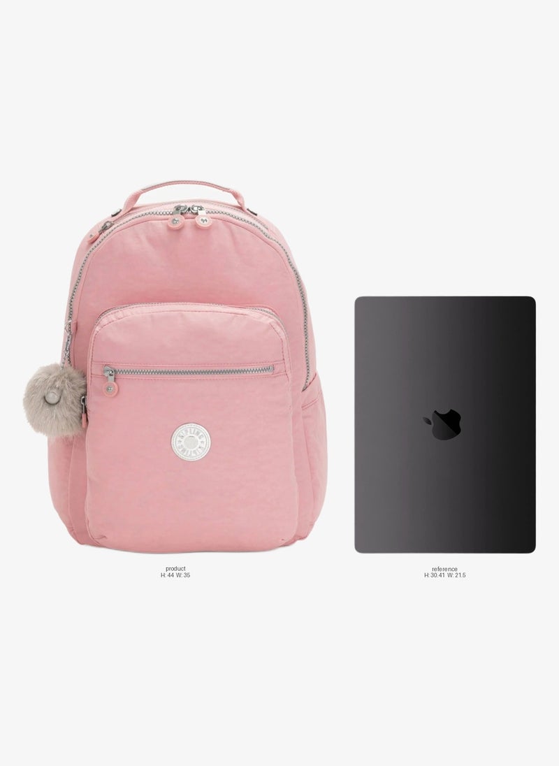 kipling Seoul Lap Large Backpack With Laptop Compartment - Bridal RoseI - Image 2