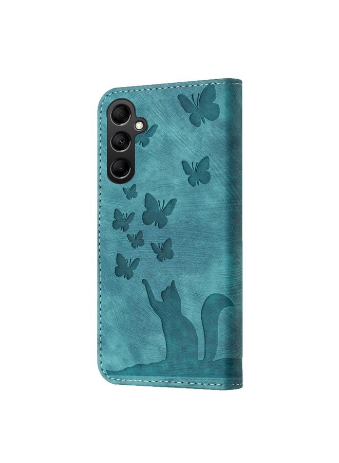 S-TOP Case For Samsung Galaxy A56 5G Butterfly Cat Embossing Flip Leather Phone Case - Image 3