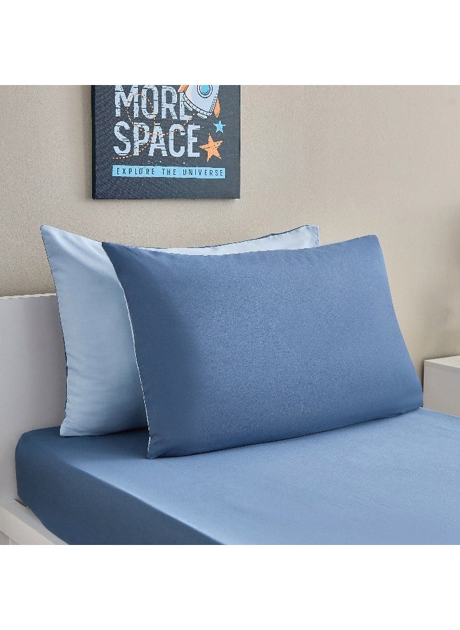 Home Box Vera 2 - Pieces Reversible Microfibre Pillow Cover Set - 50X75 Cm  - Image 1