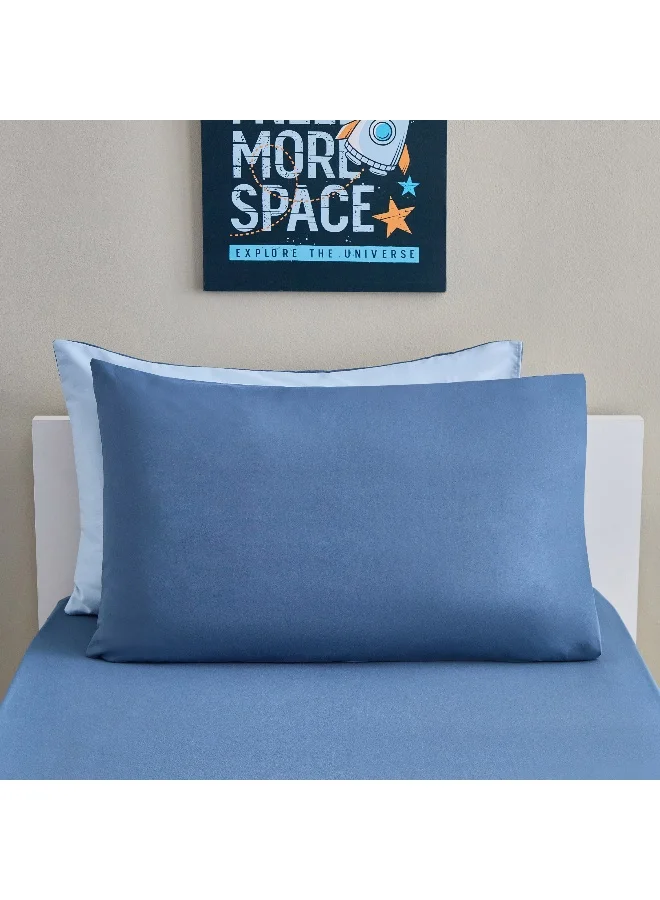Home Box Vera 2 - Pieces Reversible Microfibre Pillow Cover Set - 50X75 Cm