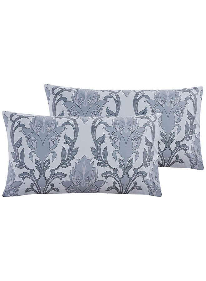 In-House Anthony | Microfiber Comforter Set 4 Pieces - King - 260x240 cm - Light Grey  - Image 4