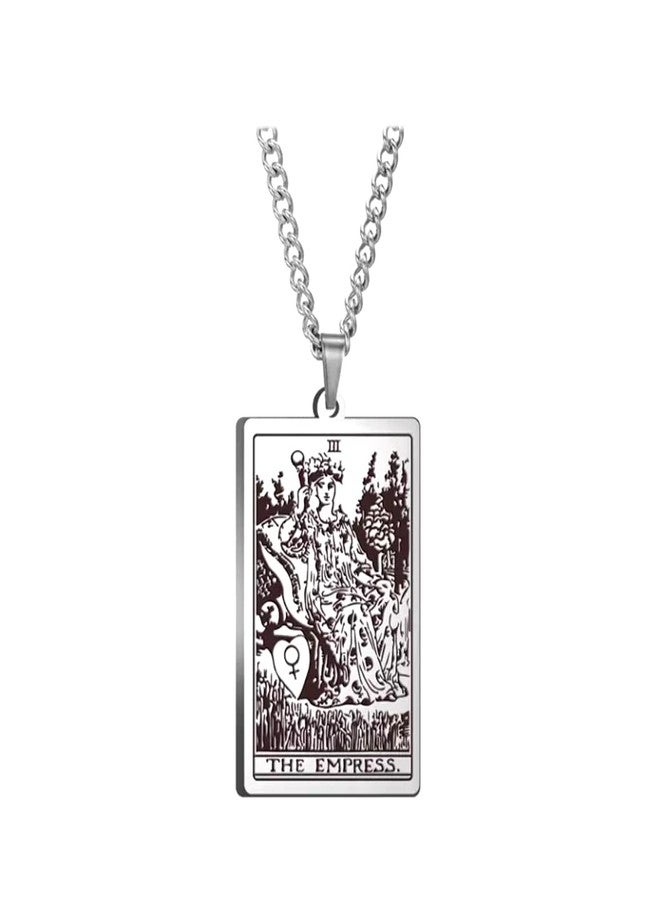 Mall of Style Bikers Necklaces - Empress Tarot Necklace - Tarot Themed Jewelry - Hip Hop (The Empress) - Image 1