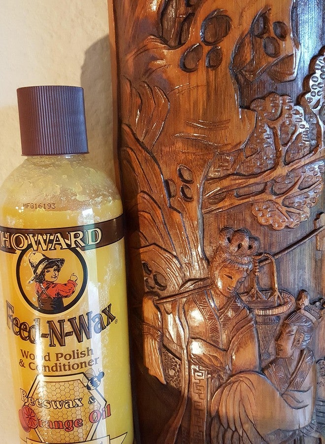 Howard Feed N Wax 16 oz x 4 Bottles, Beeswax Furniture Polish Great For Dry and Damaged Wood, Restore Kitchen Cabinets, Restore Antiques and Wood Paneling - Image 5
