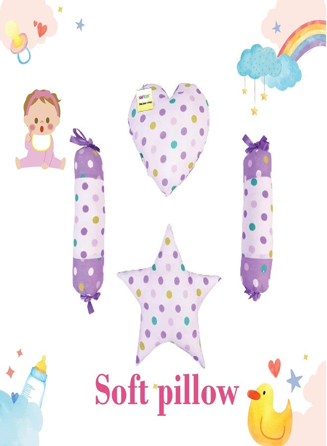 Kwitchy Baby Bed New Born Baby Reversible | Bedding Set | Carry | Cotton | Infants | Products All | Gift | Essentials (0-6 Months) (Purple Mixmatch) - Image 5