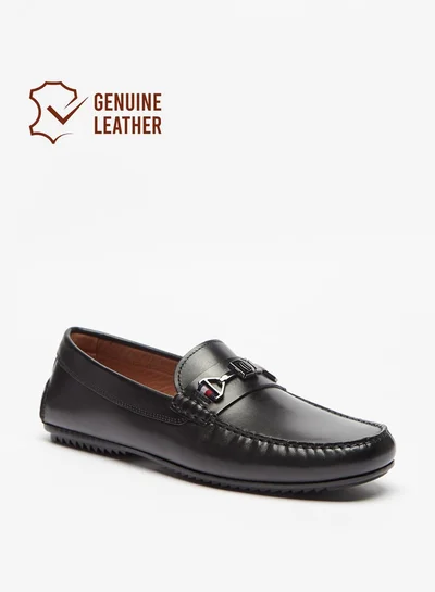 DUCHINI Men Metal Accent Moccasins