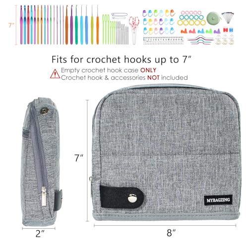 MYBAGZING Crochet Hook Case - Stand Up Organizer - Unique Design - Knitting & Crochet Supplies Holder - Image 2