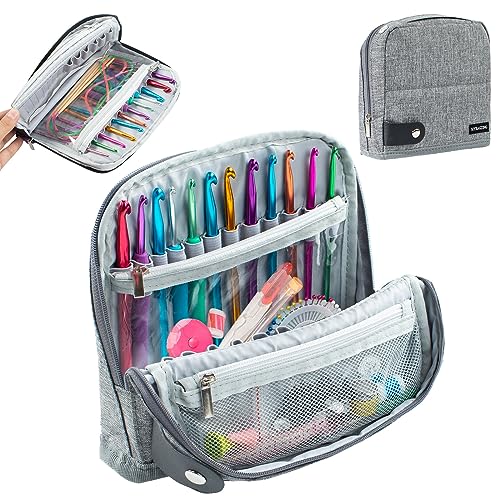 MYBAGZING Crochet Hook Case - Stand Up Organizer - Unique Design - Knitting & Crochet Supplies Holder - Image 1