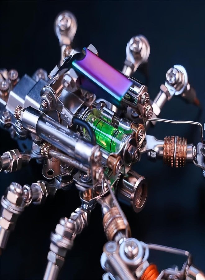 ZUNPINSPACE أحجية معدنية ثلاثية الأبعاد للكبار، مجموعة نموذج عقرب بانك معدني، أحجية ثلاثية الأبعاد على شكل مكعبات بناء حشرات ميكانيكية، تجميع ممتع يمكنك القيام به بنفسك، هدايا راقية للرجال. - Image 5