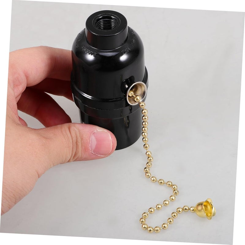 Hemobllo 4pcs Ceiling Light Lamp Holder Pull Chain Replacement Socket Chain Switch for Residential Commercial - Image 2