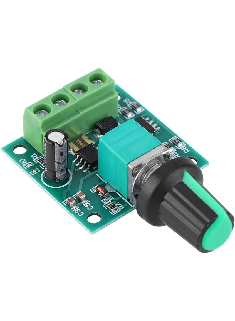 1.8v 3v 5v 6v 7.2v 12v 2A 30W low voltage DC motor speed controller PWM 1803BK adjustable drive switch with speed control knob 1 PCS  - Image 1