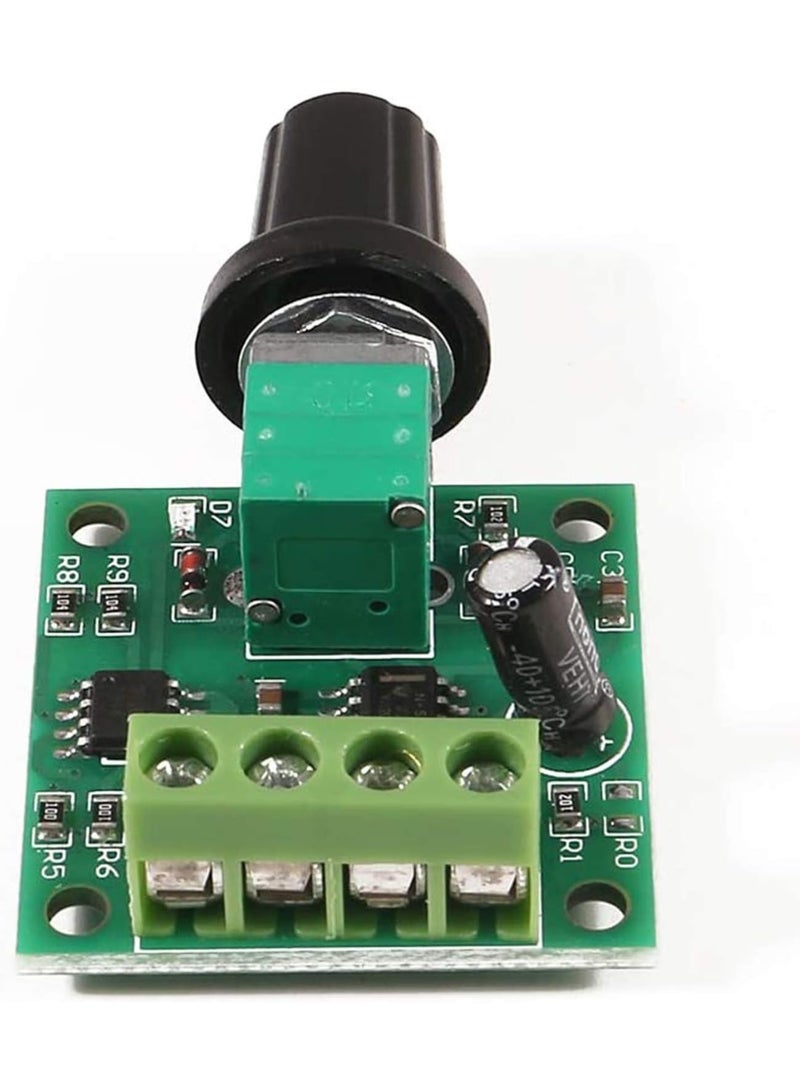 1.8v 3v 5v 6v 7.2v 12v 2A 30W low voltage DC motor speed controller PWM 1803BK adjustable drive switch with speed control knob 1 PCS  - Image 4