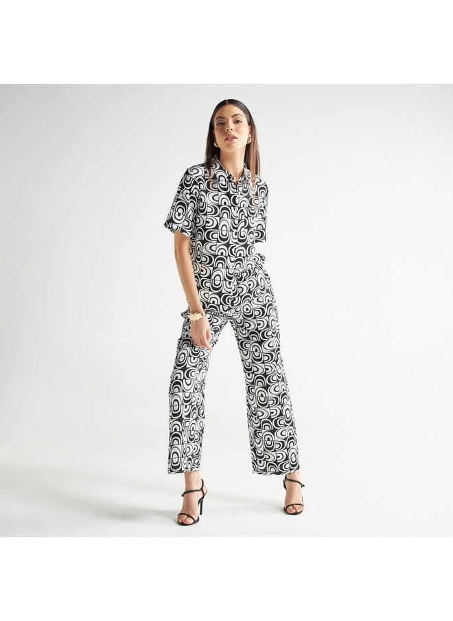 FAV All-Over Print Shirt with Pocket and Short Sleeves  - Image 2
