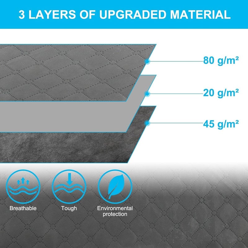 Maigacy Clothes Storage Bag 3Pack 90L Large Capacity Solution Organizer for Clothes Duvets Comforters Blankets Bedding with Zip and Clear Window Reinforced Handle Thick and Breathable Fabric - Image 3