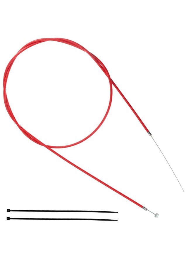 New Olym Universal 65"/1650mm Brake Cable Fit for Most Go Kart Dune Buggies Mini Bike Bicycle ATV Red - Image 1