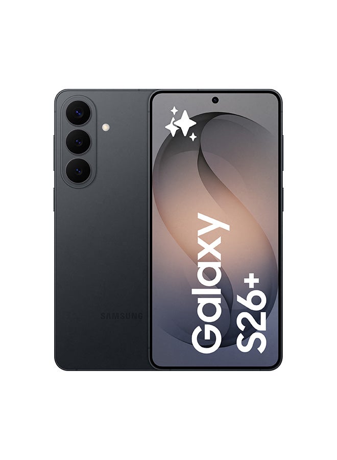 سامسونج جالاكسي S26 بلس ثنائي الشريحة أسود 12 جيجابايت رام 256 جيجابايت 5G - نسخة الشرق الأوسط - Image 1