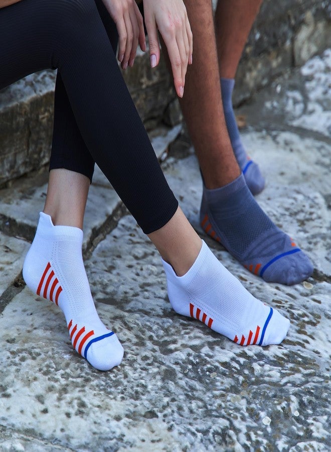 GoWith Running Socks for Men & Women, No Cushion Ankle Rayon Made from Bamboo Socks, Moisture Wicking, with Gift Box, L/XL, White Model: 3150 - Image 3