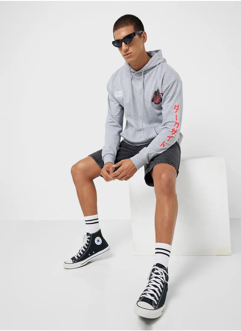 Starwars Star Wars Men'S Oversized Pullover Hoodie